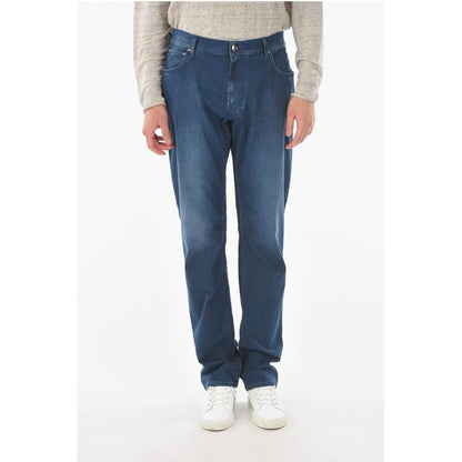 Corneliani ID LUXURY DENIM 5-pocket Mid-wash Jeans 20cm