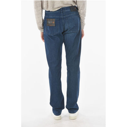 Corneliani ID LUXURY DENIM 5-pocket Mid-wash Jeans 20cm