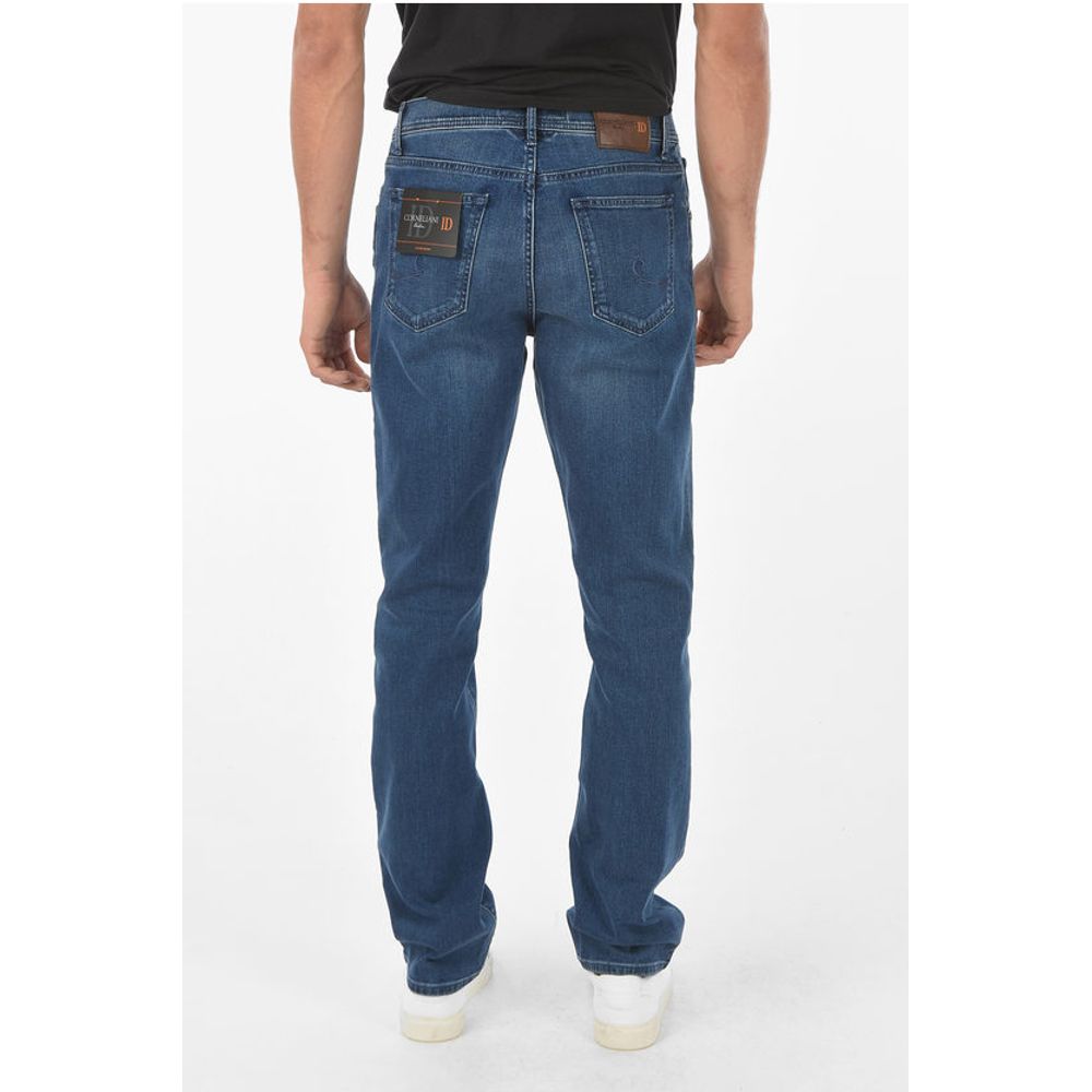 Corneliani ID LUXURY DENIM 5-pocket Mid-wash Jeans