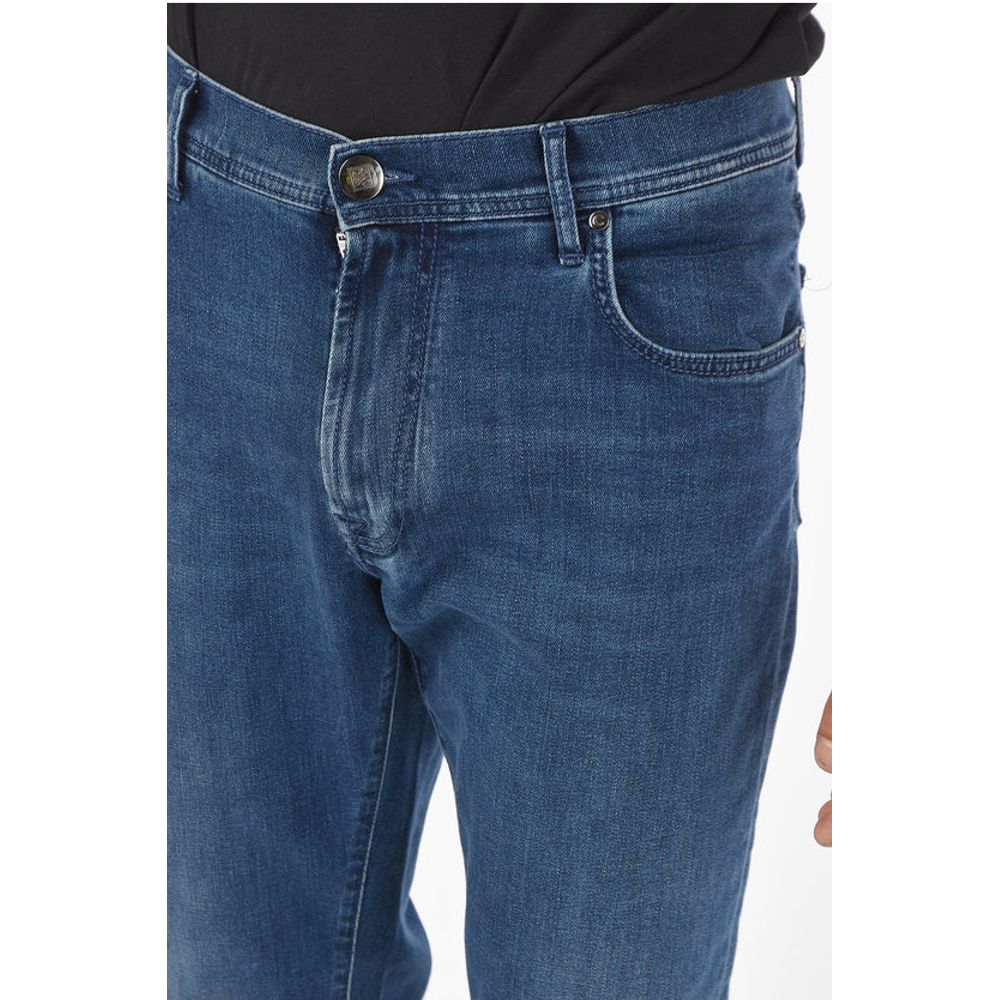 Corneliani ID LUXURY DENIM 5-pocket Mid-wash Jeans