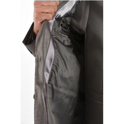 Corneliani Lurex 3-piece Waistcoat Suit with Peak Lapel