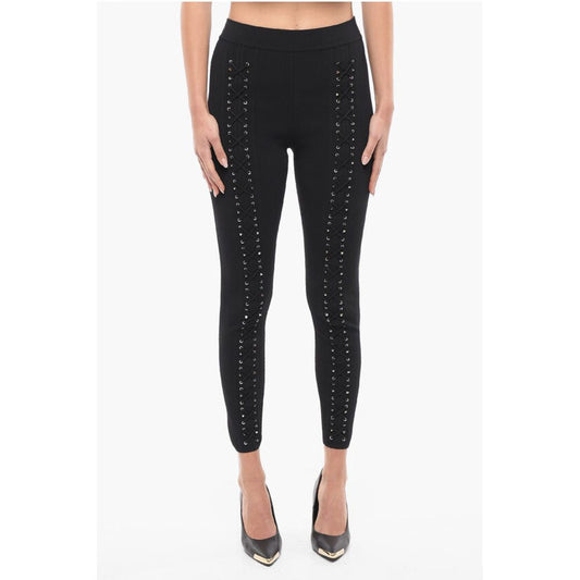 Philipp Plein COUTURE Lace-up Detail STRING Leggings