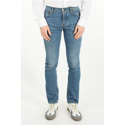 Corneliani ID LUXURY DENIM Stretchy Mid Rise Jeans 17cm
