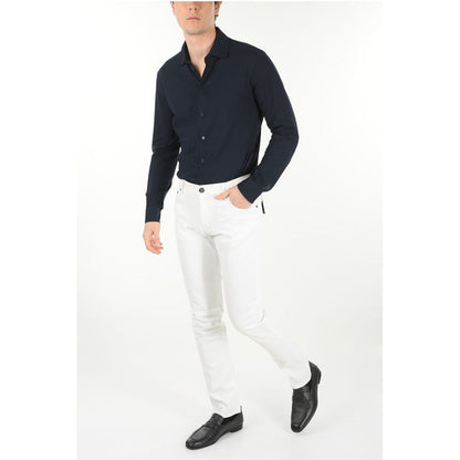 Corneliani ID LUXURY DENIM Stretchy Mid Rise Jeans 15cm