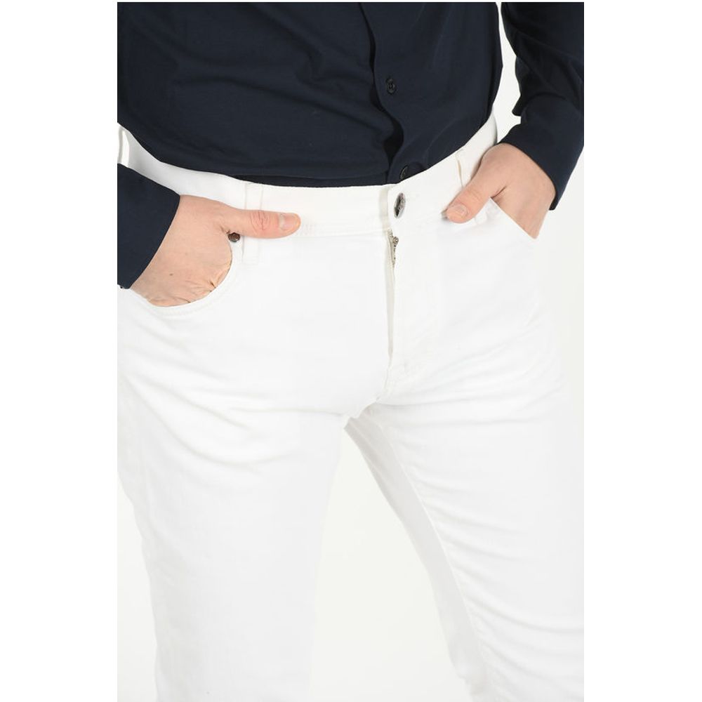Corneliani ID LUXURY DENIM Stretchy Mid Rise Jeans 15cm