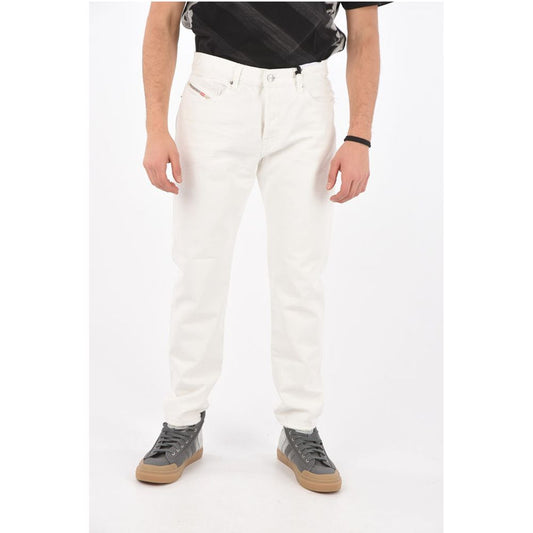 Diesel 17cm vintage effect frayed hem D-FINING tapered fit jeans L3
