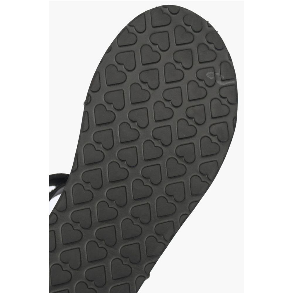 Moschino LOVE zigzag motif EVA30 sandals with touch strap closure