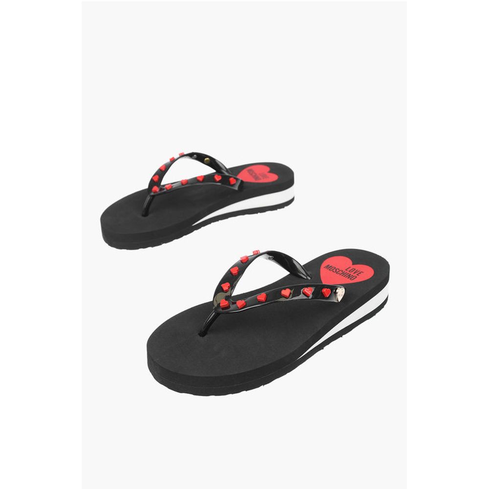 Moschino LOVE pvc flip flop EVA30 with heart