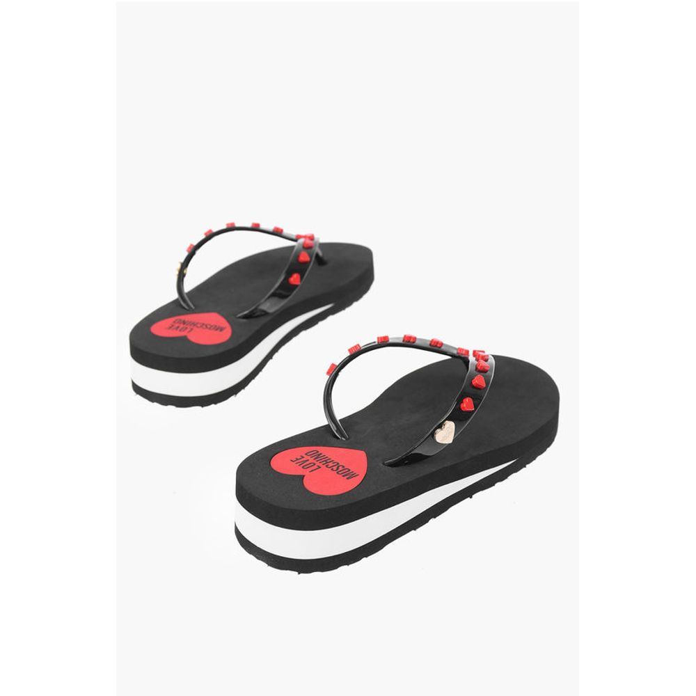 Moschino LOVE pvc flip flop EVA30 with heart