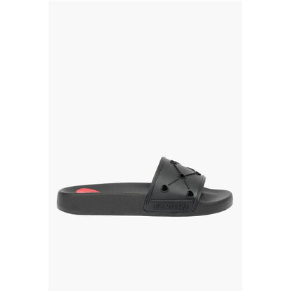 Moschino LOVE rubber slides