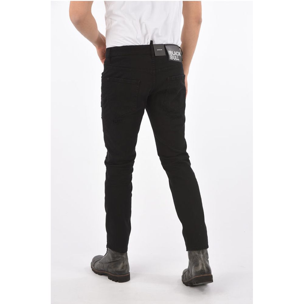 Dsquared² Distressed BLACK BULL SKATER FIT Denims