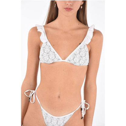 Karl Lagerfeld printed triangle bikini top