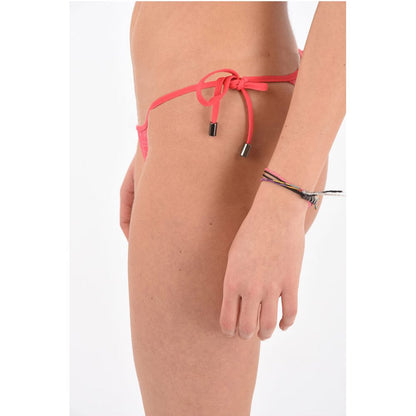 Karl Lagerfeld printed high cut tie side bikini bottom