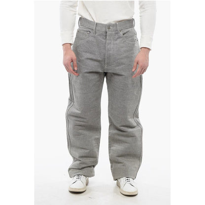 Maison Margiela MM0 Micro Herringbone Cotton Straight Fit Pants