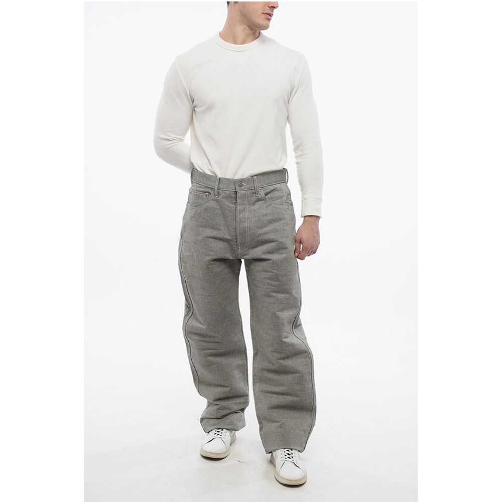 Maison Margiela MM0 Micro Herringbone Cotton Straight Fit Pants