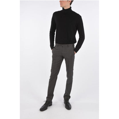 Corneliani District Check ACADEMY Pants with Belt Loops