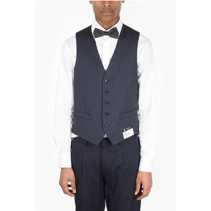 Corneliani Pinstriped LEADER Virgin Wool Vest