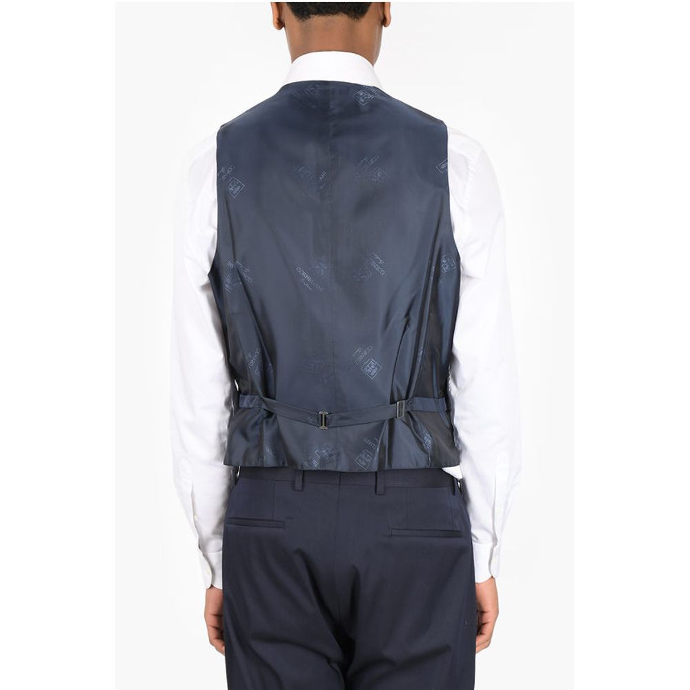 Corneliani Pinstriped LEADER Virgin Wool Vest
