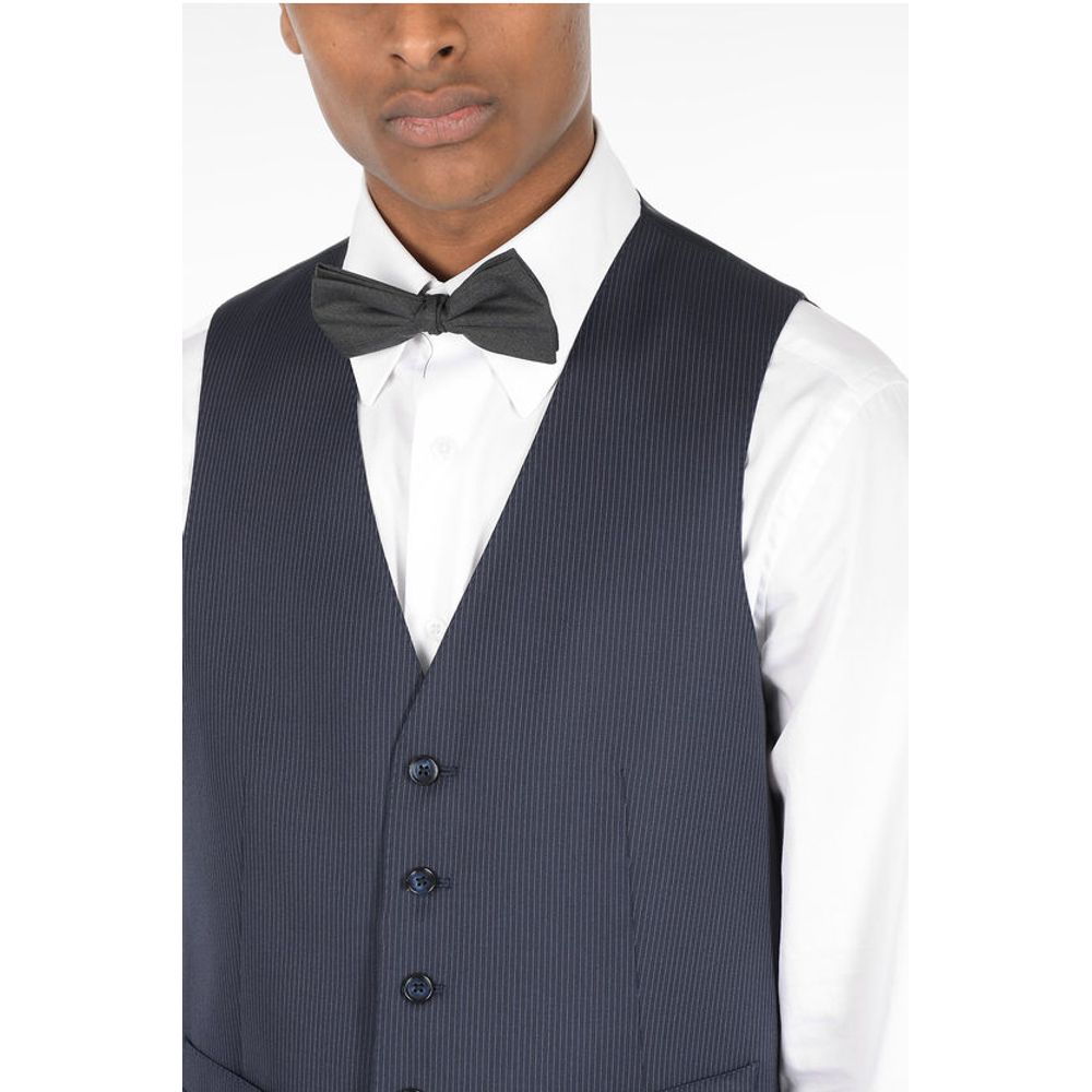 Corneliani Pinstriped LEADER Virgin Wool Vest
