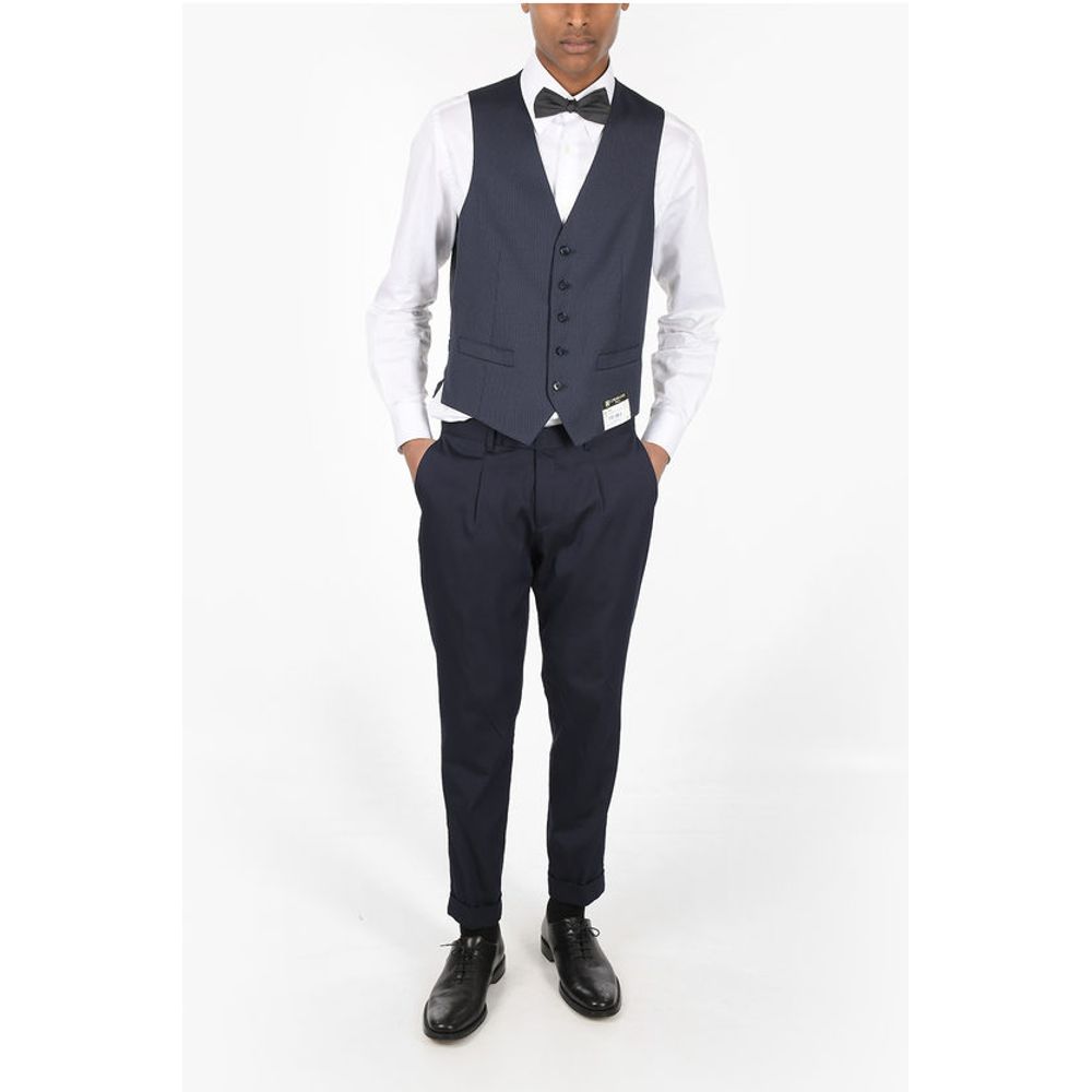 Corneliani Pinstriped LEADER Virgin Wool Vest