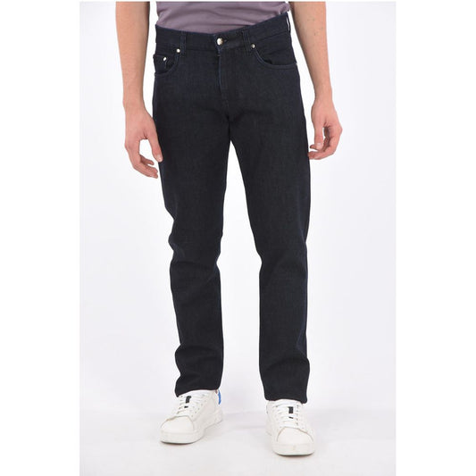 Corneliani Cotton and Cashmere RODRIGO Slim Fit Jeans 19 Cm