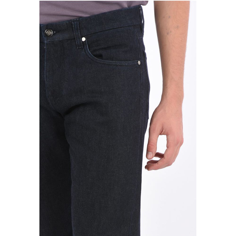 Corneliani Cotton and Cashmere RODRIGO Slim Fit Jeans 19 Cm