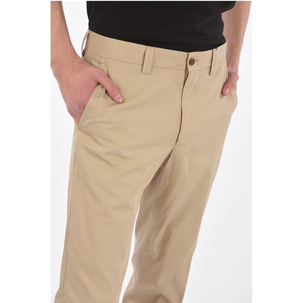 Corneliani ID Silk blend IDENTITY belt loops trousers
