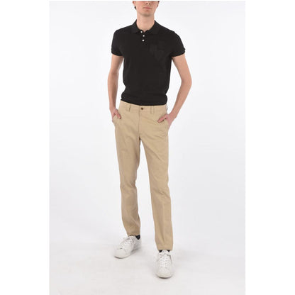 Corneliani ID Silk blend IDENTITY belt loops trousers