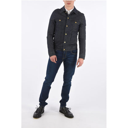 Corneliani CC COLLECTION Linen and Denim HARLEY Jacket