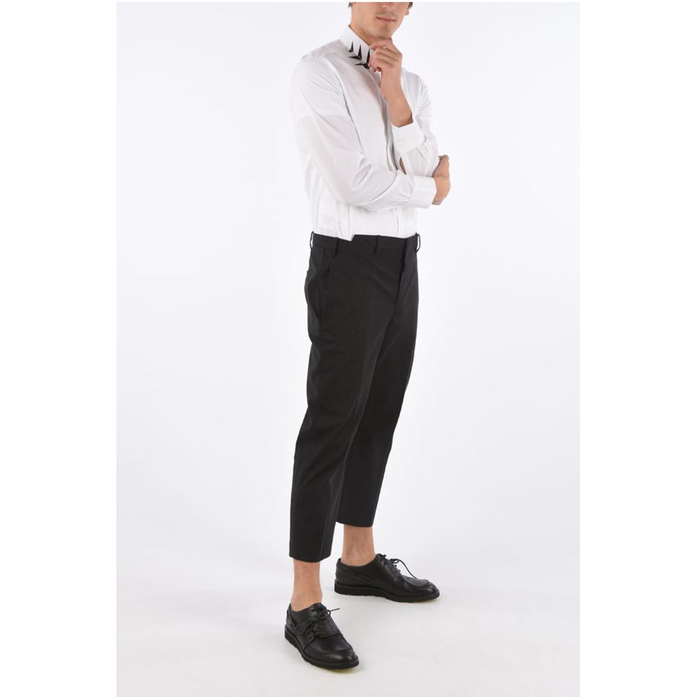 Neil Barrett Regular Rise Slim Fit Cropped Pants