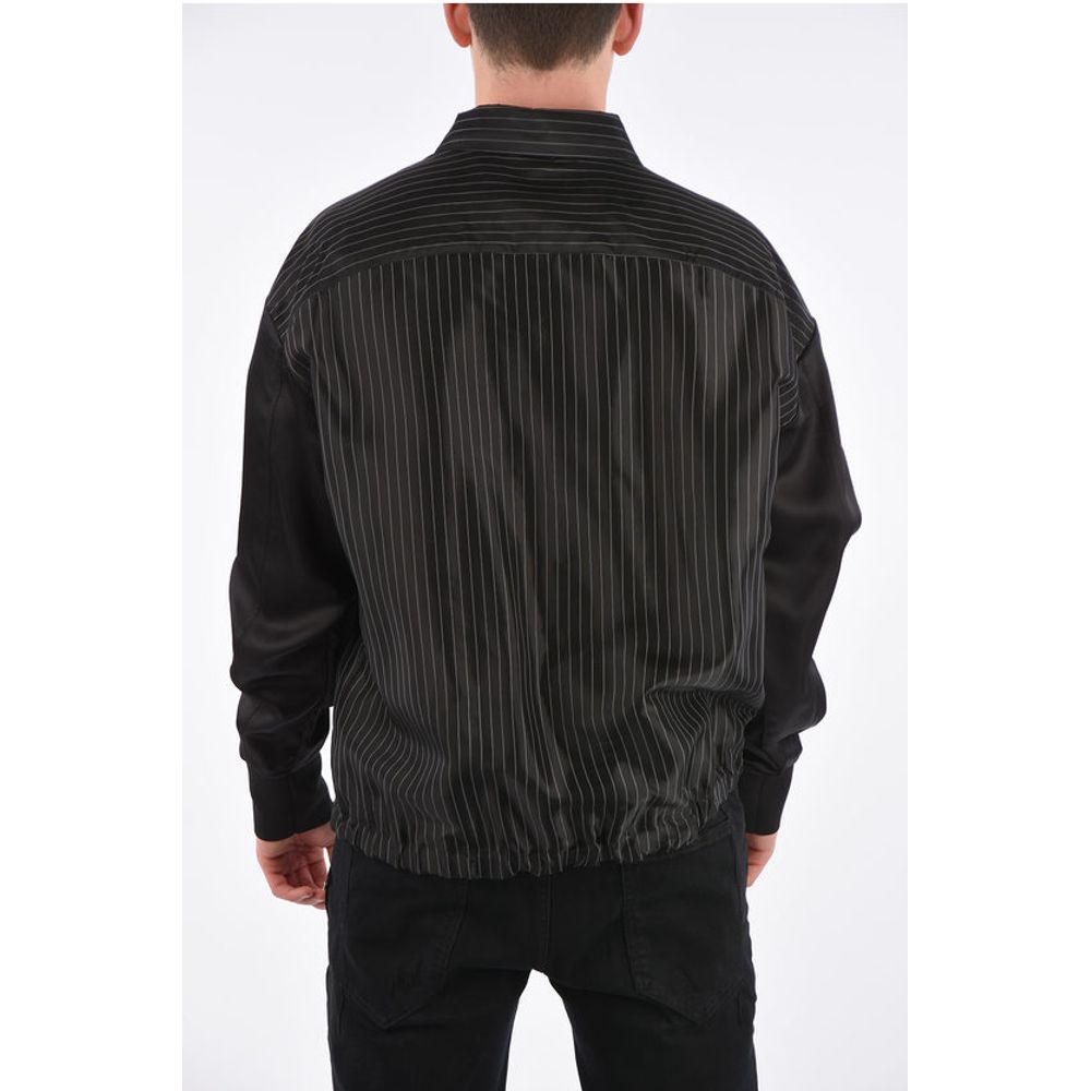 Neil Barrett Pinstriped Shirt with Elastic Cuff