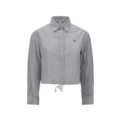 Maison Kitsuné Cropped striped Shirt