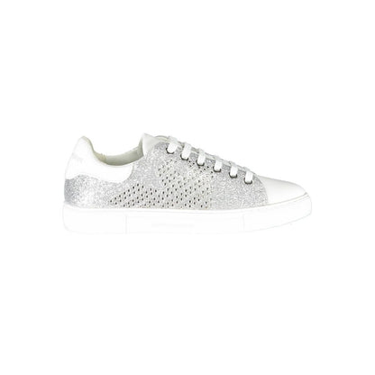 Emporio Armani Sneaker da donna in poliestere argento