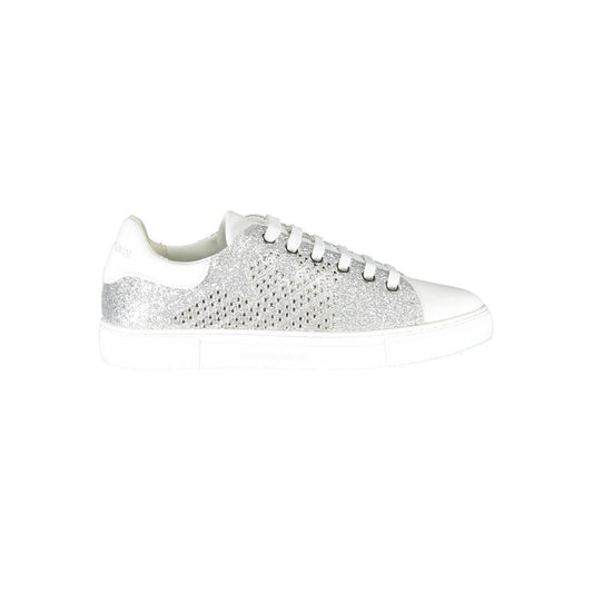Emporio Armani Sneaker da donna in poliestere argento