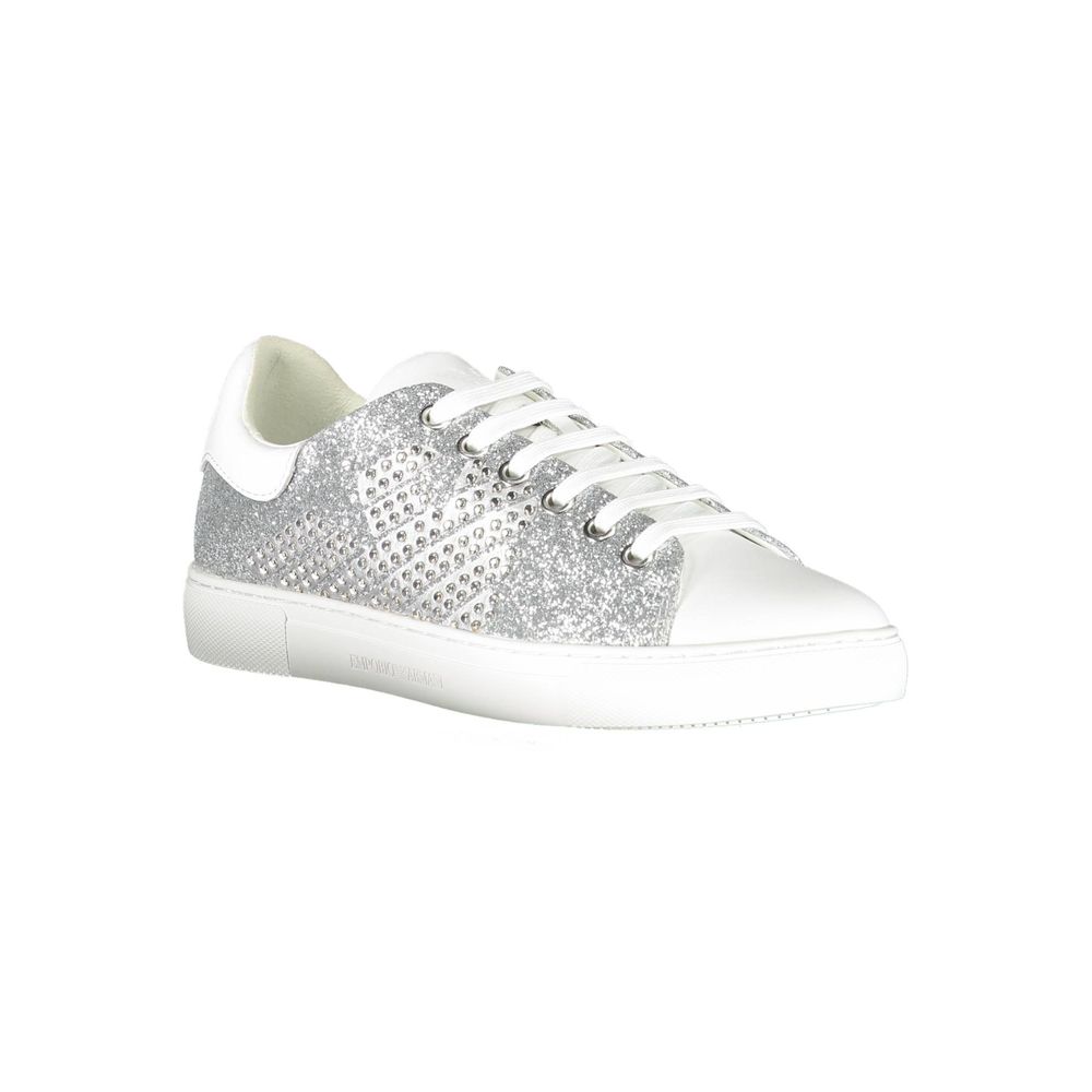 Emporio Armani Sneaker da donna in poliestere argento