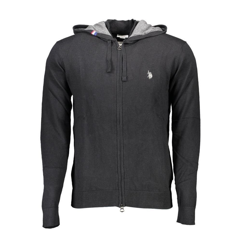 U.S. POLO ASSN. Black Cotton Mens Cardigan