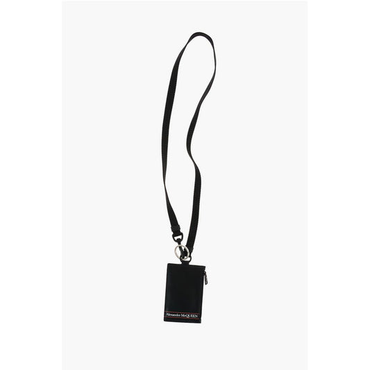 Alexander McQueen leather card holder