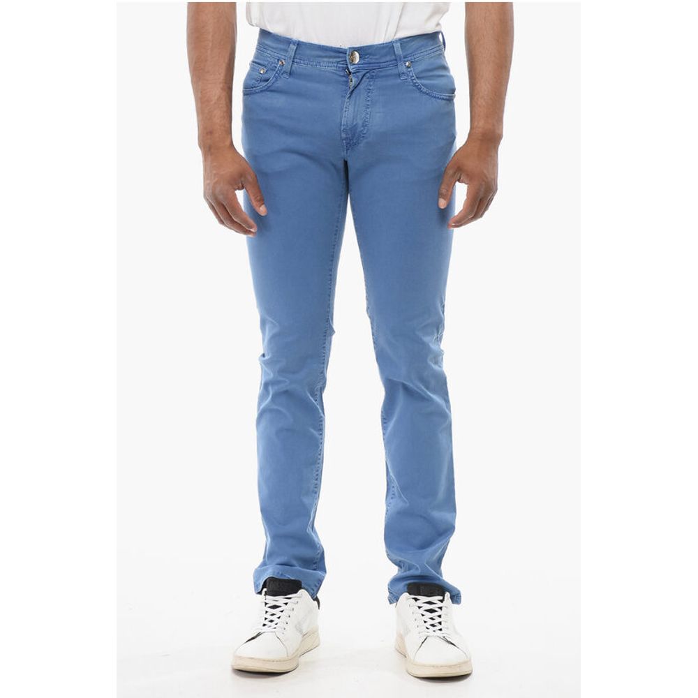 Corneliani ID Ton-sur-ton Embroidered Denims
