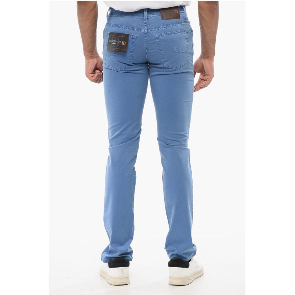 Corneliani ID Ton-sur-ton Embroidered Denims
