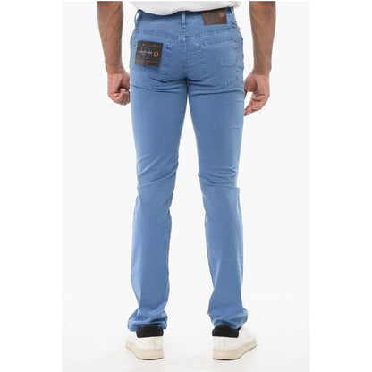 Corneliani ID Ton-sur-ton Embroidered Denims