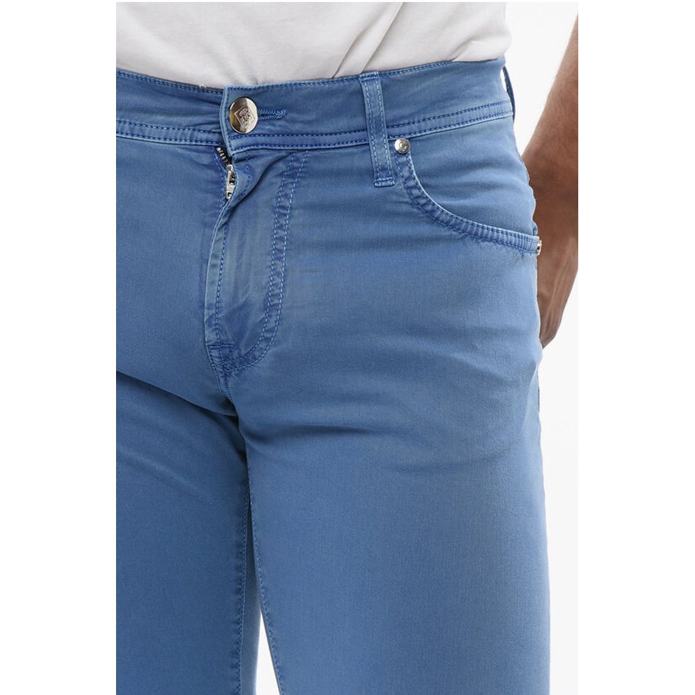 Corneliani ID Ton-sur-ton Embroidered Denims