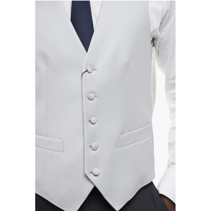 Corneliani 5 Buttons Silk Vest With Jetted Pockets