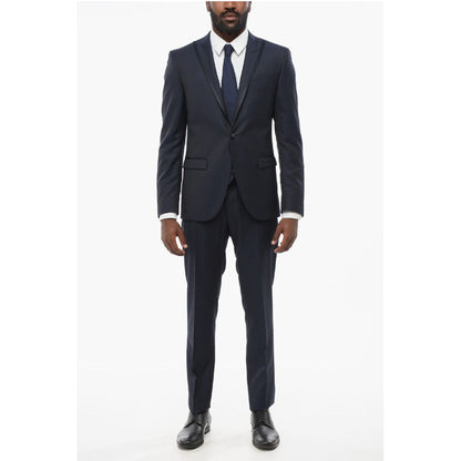 Corneliani CC COLLECTION 3 Pieces RESET CERIMONIA Suit With Satin Detai