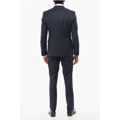 Corneliani CC COLLECTION 3 Pieces RESET CERIMONIA Suit With Satin Detai