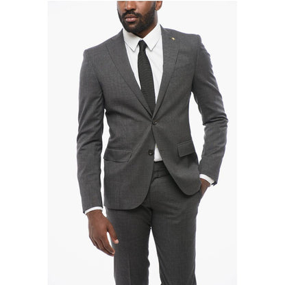 Corneliani CC COLLECTION Wool Blend RESET Single Breasted Suit With Fla