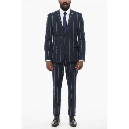 Corneliani CC COLLECTION Striped Single Breasted RESET Suit