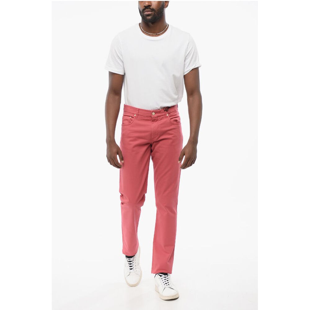 Corneliani ID LUXURY Straight Fit Denims with Embroidered Logo