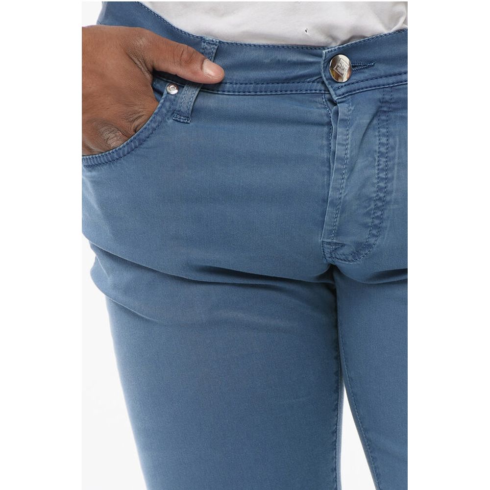 Corneliani ID LUXURY Straight Fit Denims with Embroidered Logo