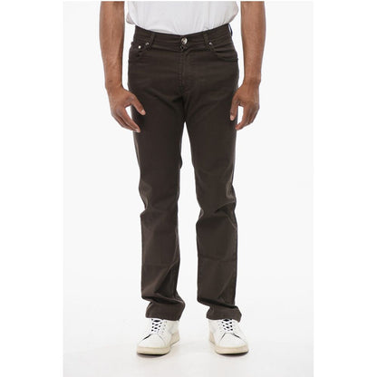 Corneliani ID LUXURY Straight Fit Denims with Embroidered Logo