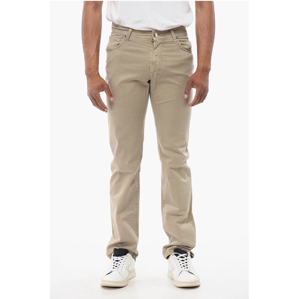 Corneliani ID LUXURY Straight Fit Denims with Embroidered Logo